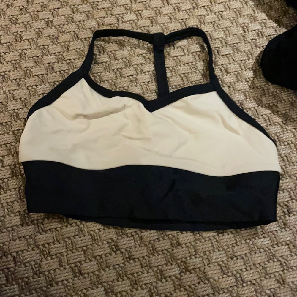 Black and cream five dancewear bra